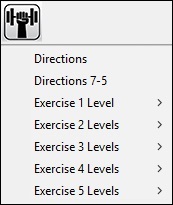 exercise material styles menu