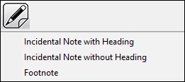 note styles menu