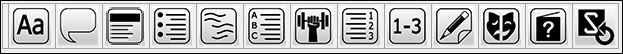 styles toolbar