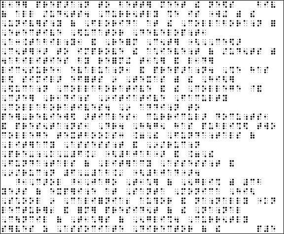 Braille view with lots of braille